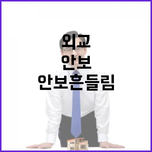 외교와 안보 흔들림 없는 지켜야 할 약속!