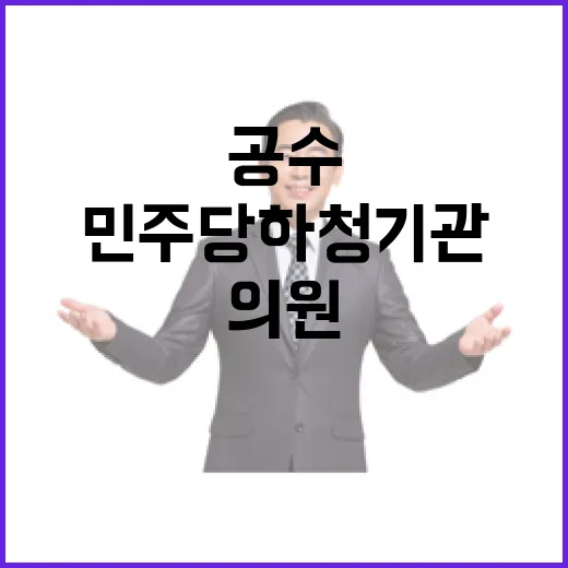 국민의힘 의원들 민주당 하청기관 공수 요구!