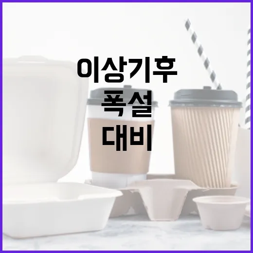 폭설 재난문자 발송...이상기후 대비의 새로운 대책!