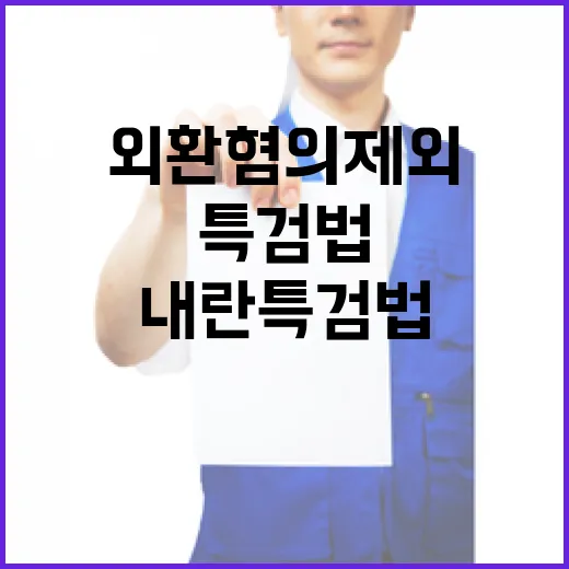 내란 특검법 외환 혐의 제외된 이유는?