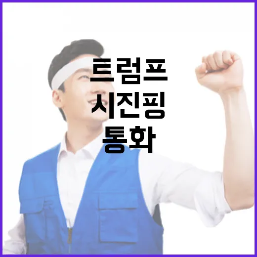 트럼프 시진핑 통화 “무역균형 대만문제 해결?”