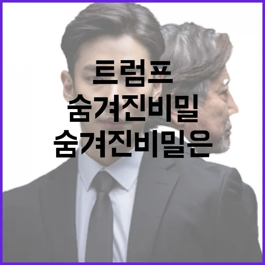 트럼프의 사진 그 숨겨진 비밀은 무엇인가?