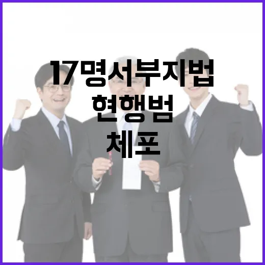 ‘심사’ 남녀 17명 서부지법 월담 현행범 체포