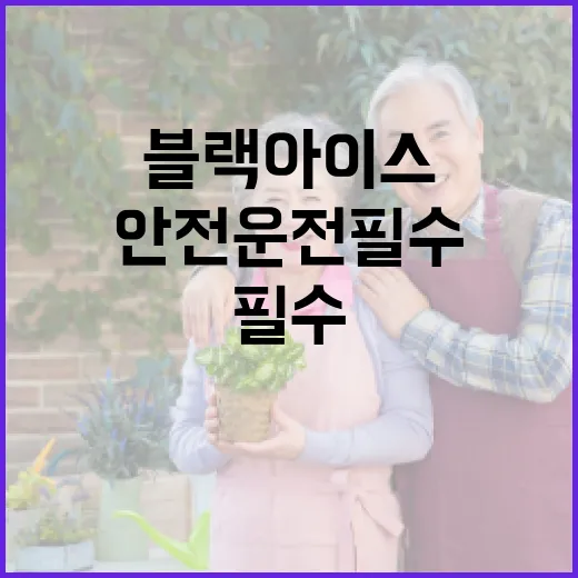 블랙아이스 포근한 월요일 안전 운전 필수!