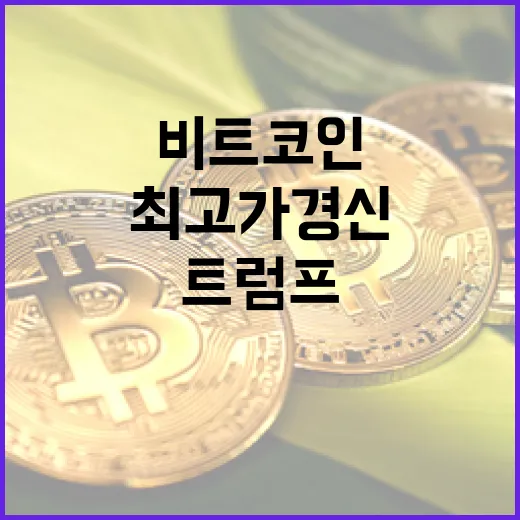 비트코인 트럼프 취임 앞 최고가 경신!