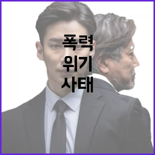 폭력 사태 법 무시로 인한 위기 닥친다!