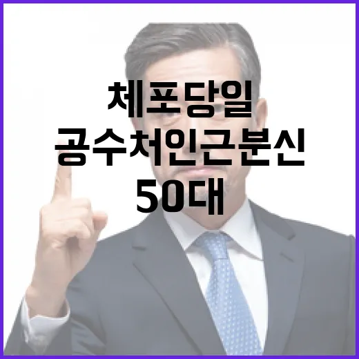 체포 당일 50대 공수처 인근 분신 사망 사건