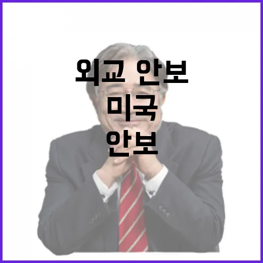 미국 신행정부 경제·외교·안보 협력 강화의 선택!