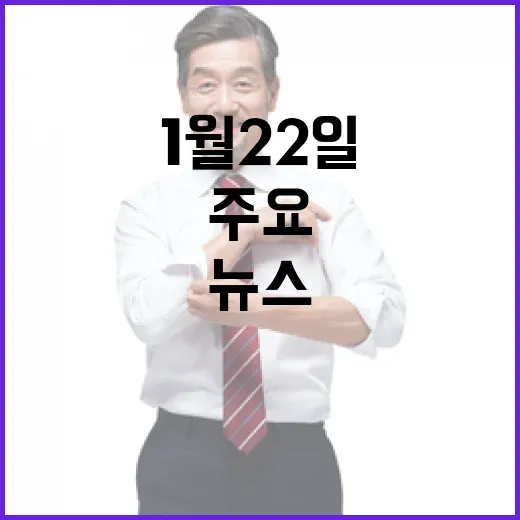 뉴스 1월 22일 굿모닝MBN의 주요 이슈들!