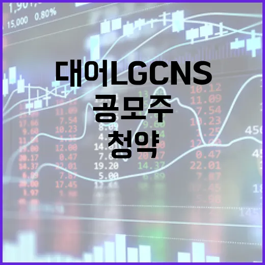 공모주 대어 LG CNS 청약 첫날 진풍경!