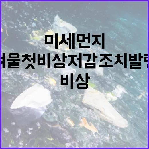 미세먼지 충북 올겨울 첫 비상저감조치 발령!