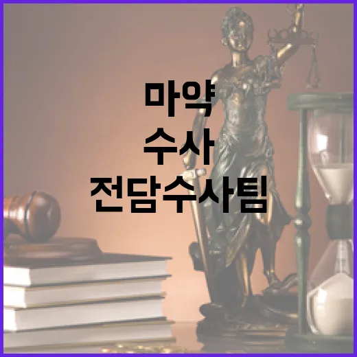 마약 유통 온라인 전담수사팀 보강 소식!