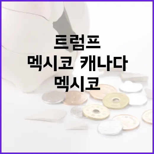 트럼프 멕시코·캐나다 공정성 위협…기업들 긴장!