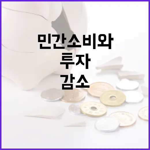 저성장 쇼크 민간소비와 건설투자 모두 감소!