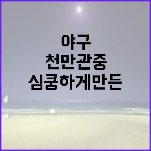 야구 굿즈 천만관중 심쿵하게 만든 비밀