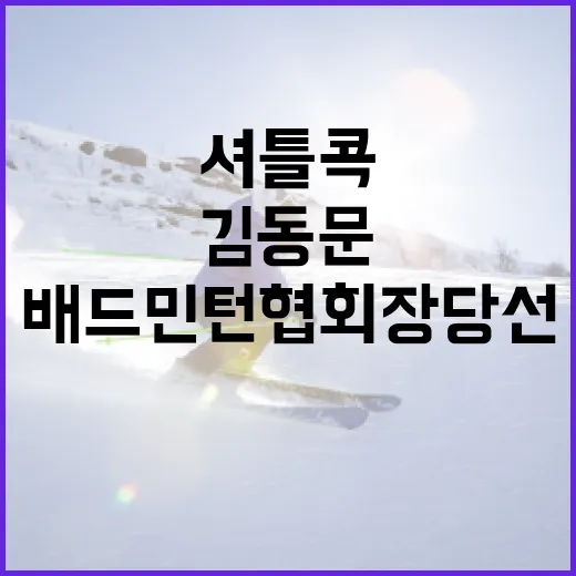 ‘셔틀콕 전설’ 김동문 배드민턴 협회장 당선!