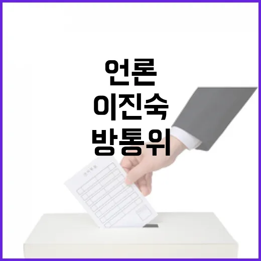 방통위 이진숙 방문 언론단체 반발 경고!