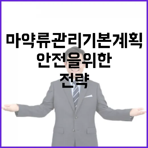 마약류 관리 기본계획 안전을 위한 필수 전략!