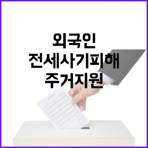 전세사기 피해 외국인 주거지원 최장 6년 연장!