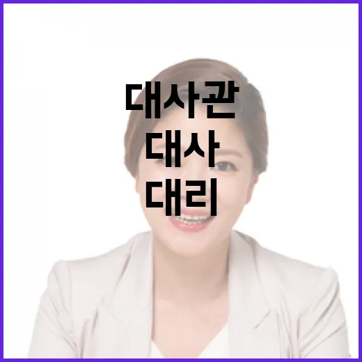 대사관 직무대리 체제 변경 대사 귀국 소식!