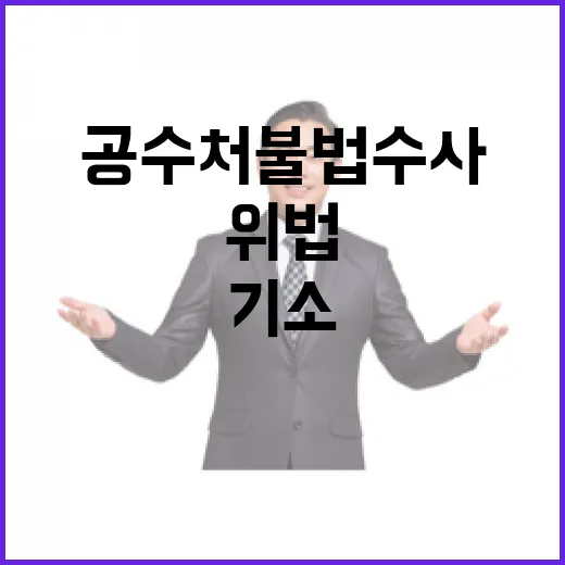 공수처 불법수사 검찰 기소도 위법 행위!