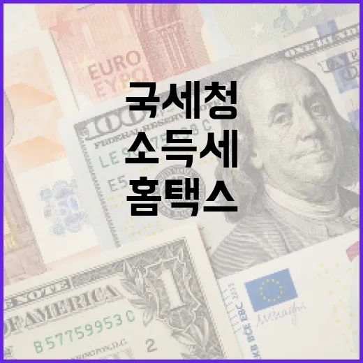 소득세 환급 국세청 홈택스가 최적의 선택!