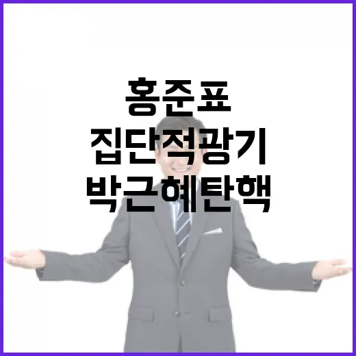 홍준표 “박근혜 탄핵 집단적 광기 결정적 순간!”