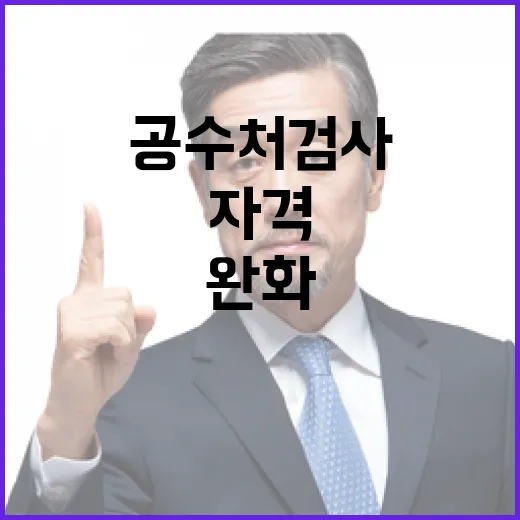 ‘인력난’ 공수처 검사 자격 대폭 완화 조치!