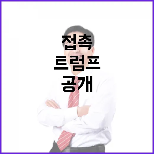 가용한 모든 협력 트럼프와의 접촉 비밀 공개!