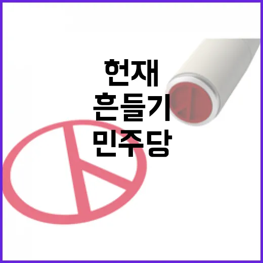 민주당 “위험천만 헌재 흔들기 음모론 중단하라!”