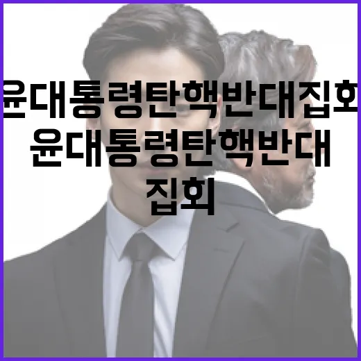 윤 대통령 탄핵 반대 집회 이유와 결과는?