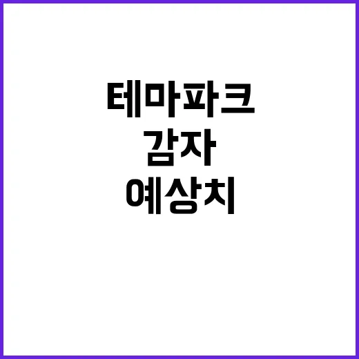 감자테마파크 전혀 예상치 못한 사업 기회 발견!