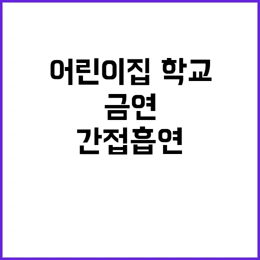 금연 조치 어린이집…