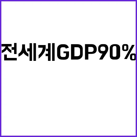 경제운동장 FTA로 전세계 GDP 90% 확대!