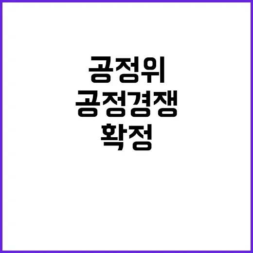 공정경쟁법 제정 사실상 확정되지 않았다고 공정위 주장!