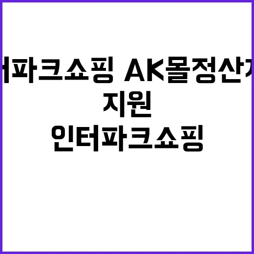 유동성 지원 인터파크쇼핑·AK몰 정산지연 해결!