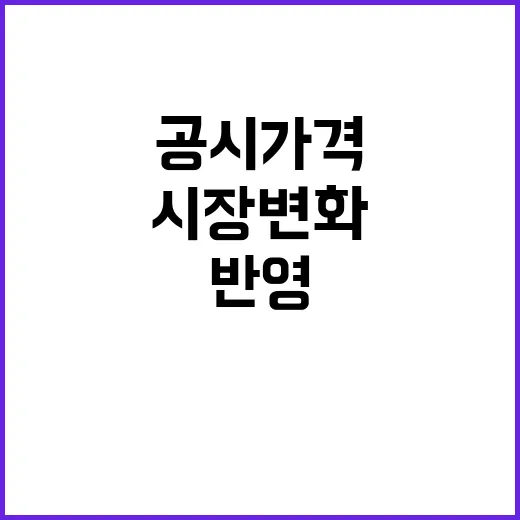 공시가격 시장 변화…