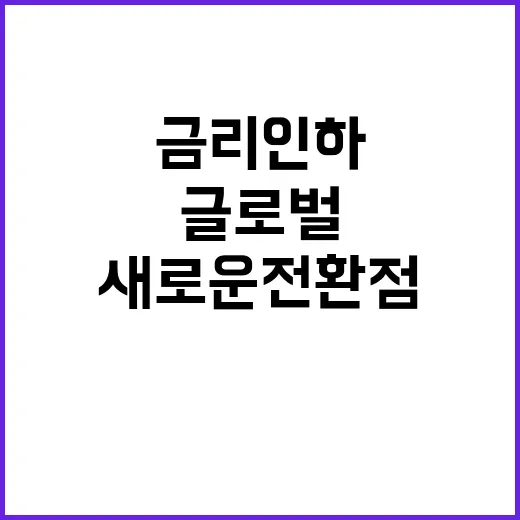 금리 인하 글로벌 …