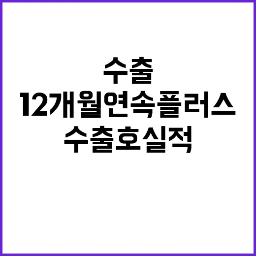 수출 호실적 12개…