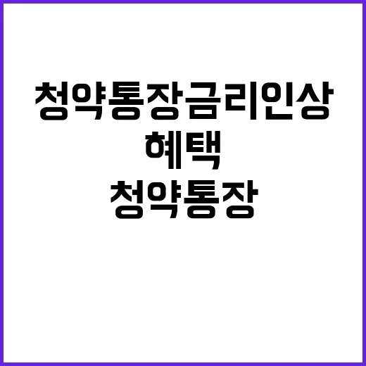 청약통장 금리 인상…