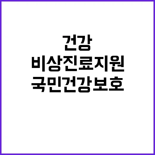 비상진료 지원 국민…