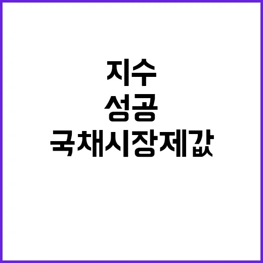 채권지수 한국 국채…