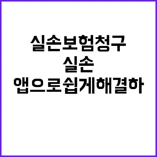 실손보험 청구 앱으…