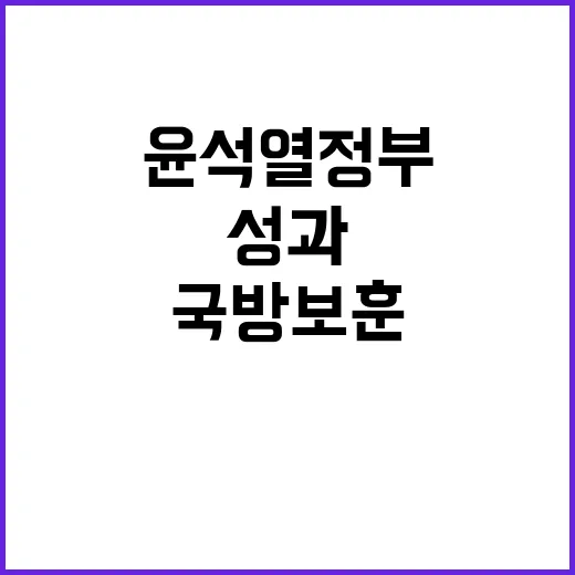 국방보훈 성과 윤석…