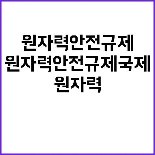 원자력 안전규제 국…