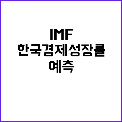 IMF 한국 경제 …