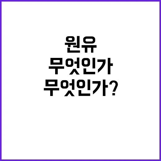 “미국산 원유 산업부의 입장은 무엇인가?”