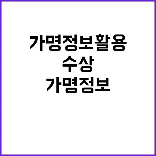 가명정보 활용 29개 팀의 놀라운 수상!