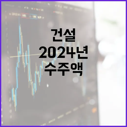 2024년 해외건설 수주액 발표 과연 얼마나?