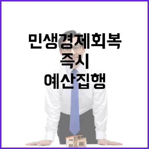 예산 집행 즉시 민…